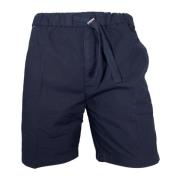 Blå Bomull Bermuda Shorts Kenosh Modell