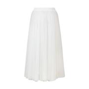 Tyll Maxi Skjørt Off-White