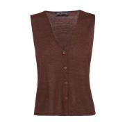 Premium Lin Silke Strikkevest