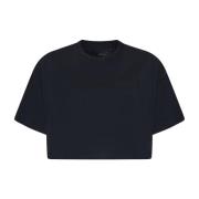 Brodert Svart Tee