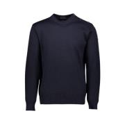 Menns Crewneck Genser med Skulderknapper