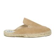 Beige Suede Espadrilles