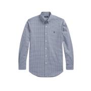 Stretch Bomull Slim Fit Gingham Skjorte