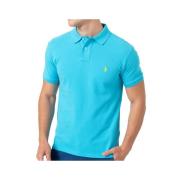 Slim Fit Mesh Polo Shirt, Bomull