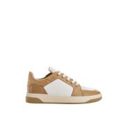 Dynamiske hvite skinn sneakers