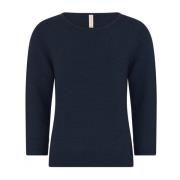 Strukturert A-Formet Jumper Bluser Marine