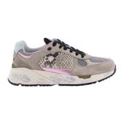 Beige/Rose Sneakers for kvinner