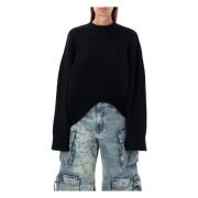 Svart Oversized Strikkeplagg Aw24