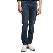 Slim Fit Blå Denim Jeans