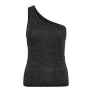 Asymmetrisk Glitter Tank Top