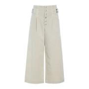 Wabi Culotte Tencel Bomull Elastan Ivory