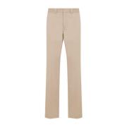 Beige Regular Fit Trousers