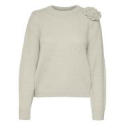 Blomster Pullover Genser Birch