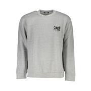 Grå Brodert Sweatshirt