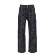 Svart Jeans Multifarget Guff Stil