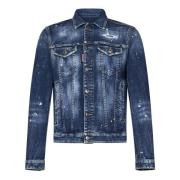 Faded Blue Denim Worker Jacket