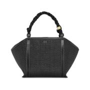 Raffia Medium Tote Bag Svart