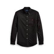 Sort Polo Ralph Lauren Slim Fit Garment-Dyed Oxford Shirt Shirt