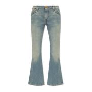 Flare jeans med vintageeffekt