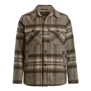 Beige Check Overshirt Yttertøy