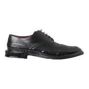 Svarte Lr Oxford Wingtip Formelle Sko