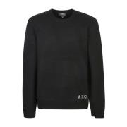 Svart Sweatshirt Aw24 Herremote