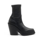 Svart Stretch Western Bootie Tetrix