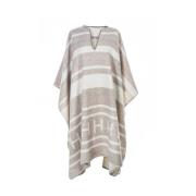 Stripete Ull Poncho