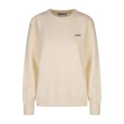 Hvit Crew Neck Sweater