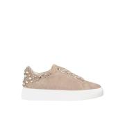 Studded Skinn Sneaker Plattform Sko