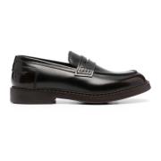 Brun Skinn Loafer Slip-On Sko