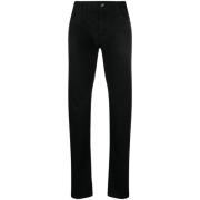 Sorte Logo-Plaques Straight-Leg Jeans