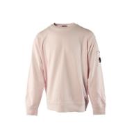 Diagonal Fleece Pink Sweater