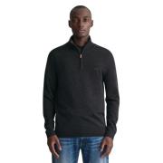 Merino Half Zip Sweater - Grå