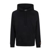 Svart Gull Hooded Chase Sweatshirt