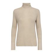 Rollneck Strikkegenser Cement