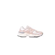 Rosa Semsket Lerret Sneakers