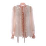 Kvinner Ruffles Bluse