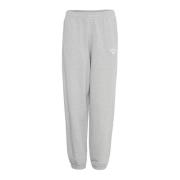 Avslappet Sweatpants Medium Grey Melange