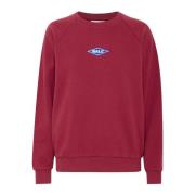 Rimini Raglan Crew Neck Sweatshirt Bordeaux