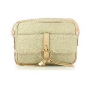 Liten Nylon Crossbody-veske i Natur/Krem