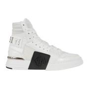 Hvite Sneakers Hev Stil Moderne