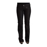 Elegant Skinny Jeans i Svart Denim