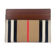 Canvas Check Slim Card Case Lommebok