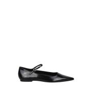 Oil-Slick Skinn Mary-Jane Ballet Flats