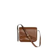 Brun Crossbody Veske med Magnetisk Lukking