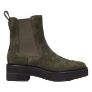 Oliven Lauren By Ralph Lauren Oliven Adrianna Suede Bootie Sko