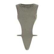 Stretch Viscose Valve Bodysuit