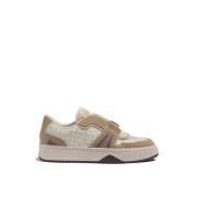 Håndlagde Sneakers Off White/Light Grey