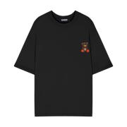 Svart Crew Neck T-skjorte Teddy